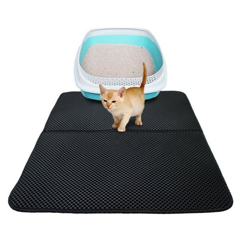Waterproof Pet Cat Litter Mat Eva Double Layer Cat Litter Trapping Pets Mat