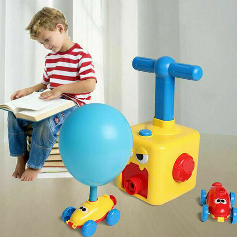 Fun Inertia Balloon Powered Car Toys Aerodynamics Inertial Power Kids Gi Gw