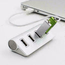 4-Port USB 2.0 Multi HUB Splitter Aluminum Adapter High Speed For PC M4W3 D F8Y0