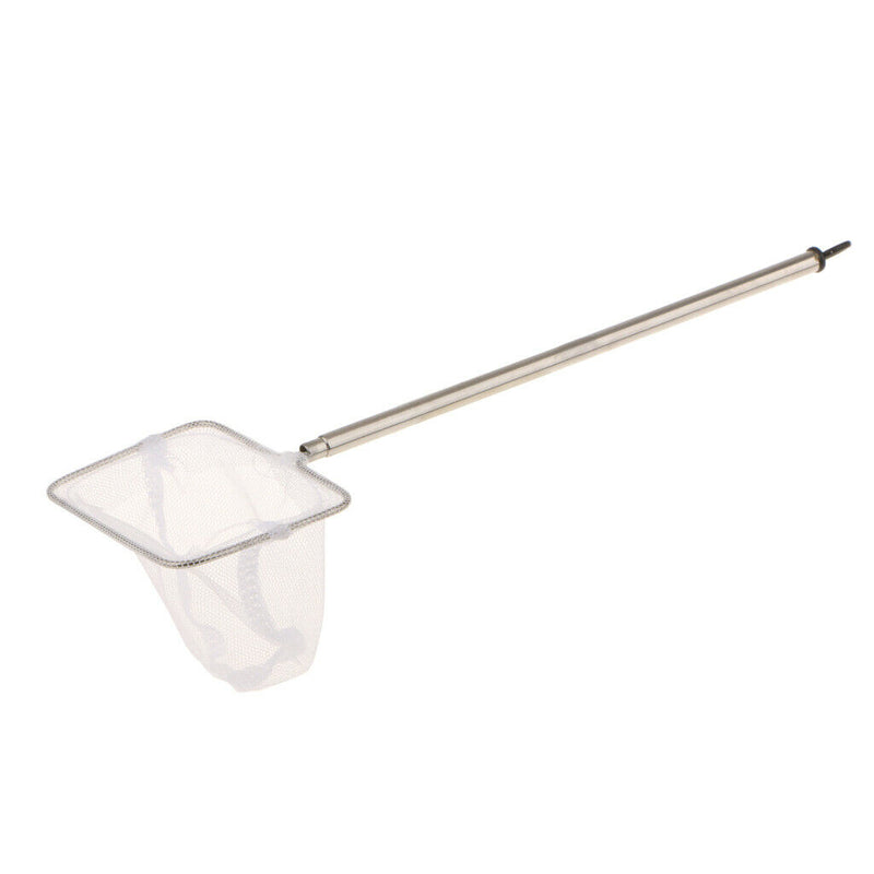 2 Section Telescopic Stainless Steel Folding Fish Landing Net Extending Pole