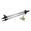 Stainless Steel Ground Insert + Zinc Sprink Water Watering Sprinkler Spraye
