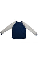 Women's Casual Lace Crochet Long Sleeve Sweatshirt Blouse Tops L blue