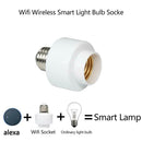 E26/E27 Smart WiFi Light Bulb Socket Adapter Lamp  Holder For Alexa Google Home