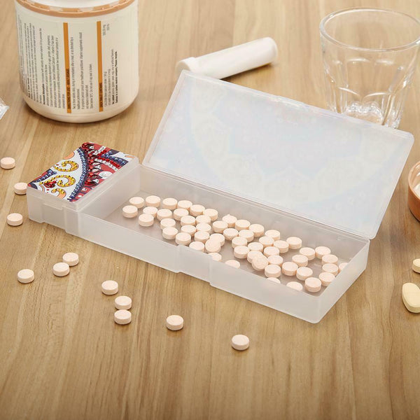 DIY Mandala Special Shaped Diamond Painting 2 Grids Pencil Case Storage Box