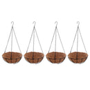 4pcs Hanging Flower Basket Round Flower
