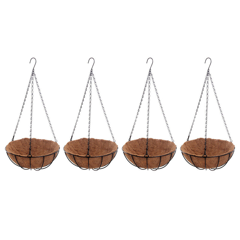 4pcs Hanging Flower Basket Round Flower