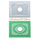 2pcs Metal Cutting Dies Rectangular DIY Scrapbooking Embossing Stencils