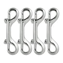 4Pcs/Set Scuba Dive Deluxe 3.54'' Stainless Steel Double Ended Snap Bolt Clip