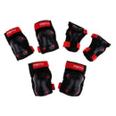 6 Pieces Kids Roller Skating Protective Gear Knee Elbow Wrist Pad Black S