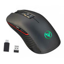 2.4G Wireless Ergonomic Optical Mouse, 800 /1600/2400/3600 DPI, 8 Buttons for