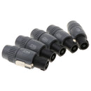5 Pieces 71mm 4-Pin Audio Cable Plug Sockets For K4CF Ohm Connector