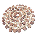 Hollow Bamboo Trivets Wood Trivets for Table  for Kitchen Dia 22cm