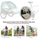 Bike Trailer Hitch Coupler Baby Sundries Bicycle Trailer Replacement Hitch Black