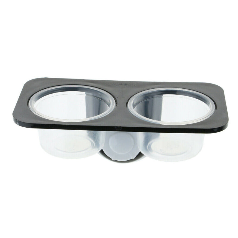 3Pcs Dual + Single Reptile Feeding Food Water Bowl with Suction Cup for Worm