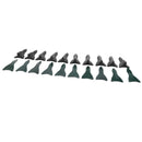 For Trunk Spoiler Wing 10pcs Carbon Fiber Look Vortex Generators Diffuser Fins