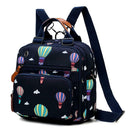 Mummy Balloon Printed Diaper Bag Waterproof Maternity Baby Backpack (Blue) A