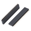 10pcs 2.54mm Single Row Female Pitch Header Socket Connector PCB 16 Pin Str Q9P7