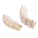 2Pcs Grill Set Hip Hop Grills Top Bottom Bling Mouth Teeth Caps Hip Hop