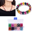 200x Bracelet Necklace DIY Beads Glass Round Loose Jewelry Making Lampwork Bead