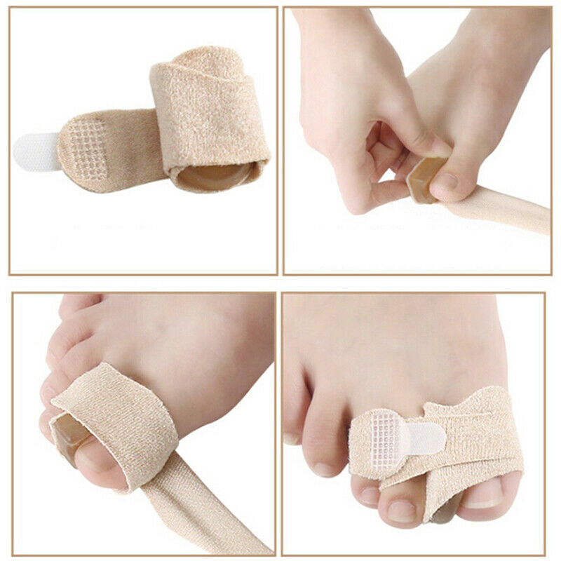 Toe Finger Straightener Hammer Toe Corrector Bandage Toe Separator Splint W Gw