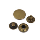 10pcs Metal No Sew Press Studs Buttons Snap Fasteners For Leather Crafts