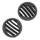 Car Left and Right Side Dash A/C Air Vent Grilles ABS Black for Mercedes-Be