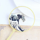 Shenlaichuan Surf Fan Wave Metal Fringed Bookmarks Brass Elegant Gift Bookm BX