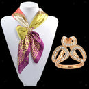 Pack Of 3 Fashion Elegant Crystal 3- Scarf Buckle Brooch Scarf