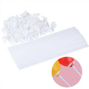 Caydo Lot 5pcs White Balloon Sticks Holders with Cups for Wedding Party Decor