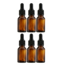 12 Pieces 5ml 15ml Amber Glass Bottles with Glass Eye Dropper Dispenser for