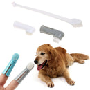 Pet Finger Toothbrush Dog Brush Breath Double Head Teeth Care Dog Cat Clean