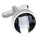 Luxury Round Crystal Cufflinks Men's Luxury Gifts Shiny Wedding Cufflinks