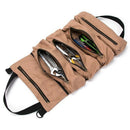 Super Tool Roll, Large Wrench Roll, Big Tool Roll Up Bag, Canvas Tool Organ G6E8
