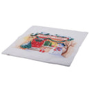 Santa Claus Carriage flax Pillow Case Cushion Pillow Cover Series four Z7D5