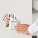 DIY Bear Diamond Painting Luminous Switch Stickers Bedroom Wall Decals