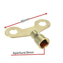 4pcs Air bleeding keys solid brass radiator bleed tool key plumbing tool ke^i