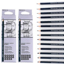 14Pcs Sketch Pencils Set Sketching Drawing Graphite Pencil Artists Art M3G6