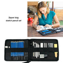 Zipper Pencil Case Sketch Brush 33pcs Set Art Painting Box Student Supply A