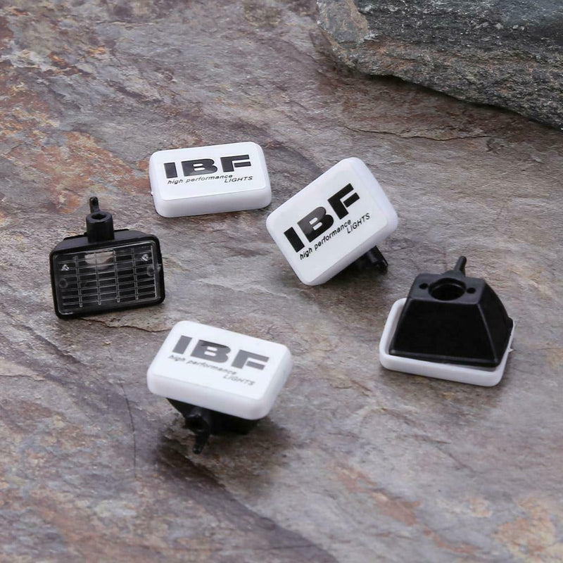 4pcs RC Car LED Light Cover Lampshade for 1:10 Tamiya HSP (Square White)