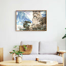 Diamond Painting Snow Leopard Full Round Rhinestone Picture DIY Set 40x30cm