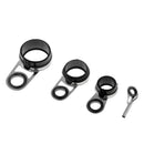 9pcs Stainless Steel Ceramic Fishing Rod Guides Eye Ring Tip Line Ring