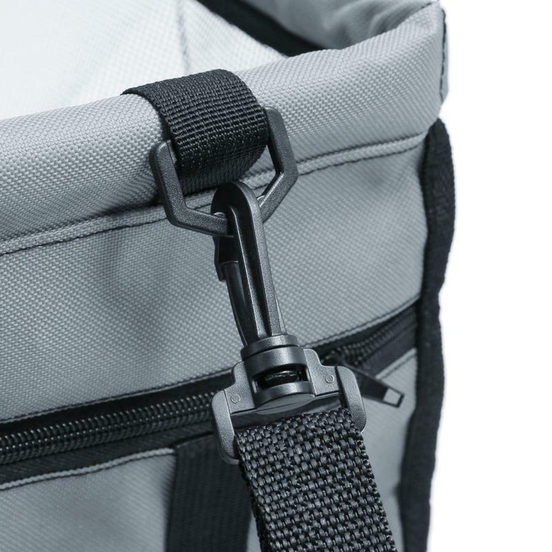 Folding Pet Dog Cat Car Seat Safe Travel Carrier Kennel Puppy Handbag(Grey)