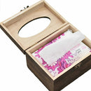 1PC Useful Wooden Retro Tissue Box Cover Paper Napkin Holder Case Home Car De X5