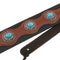 2Pcs Leathers Double Stitched Leather Guitar Strap 3 inches Wide Adjustable