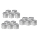 15pcs 100ml Make-up Aluminium Pot Jar Tin Lip Balm Container Salves Tea Jar
