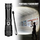 3000lm Waterproof Rechargeable XHP50LED Zoomable Flashlights Glare Flashlight