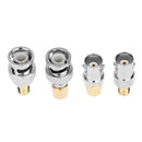 4pcs BNC to SMA Male/Female 4 Type Straight Converter Connectors Adapters