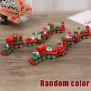 Xmas Christmas Wooden Train Santa Festival Ornament Home Decor Kids Gifts Toys