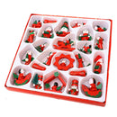 24pcs/box DIY Painted Christmas Tree Pendants Hanging Ornaments Kids Toys A
