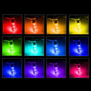 4PC T10 W5W 6 SMD 5050 RGB LED Car Changing Light Reading Bulbs Remote Control